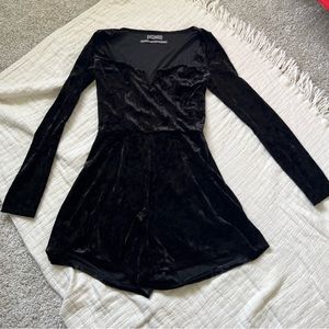 Urban outfitters velvet romper